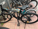 喜德盛山地自行車(chē)黑客350 X6鋁合金車(chē)架21速變速機械碟剎 黑銀色17寸 曬單實(shí)拍圖