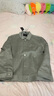 太平鳥(niǎo)男裝秋立領(lǐng)潮牌男士外套 B1BCE1212 灰綠1（寬松） XXXL 曬單實(shí)拍圖