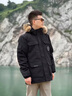 JEEP SPIRIT極寒冬季男士羽絨服加厚寬松工裝休閑加肥加大碼毛領(lǐng)加厚保暖外套 黑色【真貉子毛領(lǐng)】 L 【100-120斤】 曬單實(shí)拍圖
