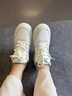 安踏板鞋小零感女鞋2025新款厚底增高百搭休閑鞋學(xué)生輕便軟底運動(dòng)鞋女 象牙白/沙?；?37.5 曬單實(shí)拍圖