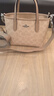 蔻馳（COACH）【官方授權(quán)店】女士city15小號單肩斜挎包托特包送女友禮物 CW032SVPWH淺卡其豆沙粉 曬單實拍圖