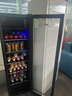 新飛（frestec）冰吧冷藏柜 歐式恒溫紅酒柜酒店家用電冰箱迷你小型單門辦公室保鮮展示留樣茶葉飲料藥品柜 168升黑內(nèi)膽【冷藏+微冷凍+帶燈+帶鎖】 曬單實拍圖