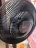 美的（Midea）電風(fēng)扇 家用風(fēng)扇 落地扇 7葉遠距強風(fēng)電扇 立式輕音節(jié)能可定時降溫 黑色機械款 【升級遙控長預(yù)約】5檔風(fēng)量 曬單實拍圖