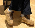 耐克（NIKE）球鞋定制AirForce1Low萬(wàn)花弄原木塞麥色復古男女板鞋 原木塞 41 曬單實(shí)拍圖