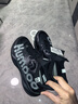 薰風（KUMPOO）羽毛球鞋減震透氣耐磨紐扣鞋帶運動鞋厚羿PRO KH-G826S 黑色  42 曬單實拍圖