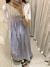 無印良品（MUJI）女式 雕版印染 吊帶連衣裙女裝裙子長裙夏季25年純棉BC2LRA5S 紅色圖案 L (165/88A) 曬單實拍圖