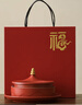 赟婭國潮設計文創(chuàng  )天壇桌面果盤(pán)陶瓷茶點(diǎn)盤(pán)新婚慶擺盤(pán)禮盒送婦女節禮物 故宮天壇紅色果盤(pán)禮盒裝 曬單實(shí)拍圖