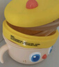 皇寵大眼萌寶寶輔食碗 兒童注水保溫碗吸盤碗 PPSU餐具克洛黃 曬單實拍圖