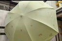 天堂 防紫外線晴雨傘三折 雨傘黑膠防曬太陽傘遮陽晴雨傘 鱷梨綠 曬單實拍圖