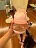 貝肽斯學(xué)飲杯直飲杯寶寶專用吸管杯嬰兒1-3歲防嗆喝水杯奶瓶玉粉紅260ml 曬單實(shí)拍圖