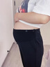 婧麒（JOYNCLEON）孕婦西裝褲春夏外穿2025新款煙管褲小個(gè)子不勒肚子孕婦裝夏季 黑色【西裝面料 垂順免燙】 M 曬單實(shí)拍圖