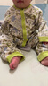 babycare純棉長(cháng)袖中開(kāi)爬服滿(mǎn)月新生兒連體衣2024秋裝哈衣 哈特青蔥綠 【僅爬服】 90cm 曬單實(shí)拍圖