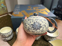 兮元記青花纏枝蓮功夫茶具套裝家用陶瓷泡茶壺茶杯教師節(jié)送老師伴手禮物 礫華銀蓮9頭大西施壺禮盒套裝 曬單實(shí)拍圖