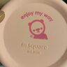 m square便攜式折疊硅膠杯碗野餐露營寶寶食品級旅行戶外 煙粉色中杯 曬單實(shí)拍圖
