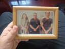 金隆興6寸相框擺臺胡桃色木質(zhì)空框畫(huà)框裝裱掛墻結婚寶寶全家福照片墻 曬單實(shí)拍圖