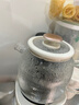 美的（Midea）花漾0膠水全玻璃全自動(dòng)養生壺 辦公室多功能煮茶壺 燒水壺恒溫電熱水壺煮茶器花茶壺1L YS10B101 曬單實(shí)拍圖