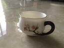 FANCYCHIC主杯帶把茶杯個(gè)專用手柄把手茶杯小號(hào)陶瓷茶杯家用精致豪華 羊脂玉瓷-浮雕梅花杯 80mL 曬單實(shí)拍圖