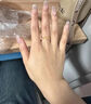 中國黃金（CHINA GOLD）蝴蝶黃金戒指女款足金蝴蝶活口指環(huán)首飾情人節(jié)生日禮物送女友愛人 摯愛禮盒+蝴蝶戒指 約1.7g 曬單實拍圖