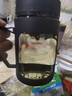 玻璃水杯商務(wù)杯大容量男女生帶蓋泡茶飲水禮品杯家用把手杯 黑色 500ml 1只 曬單實拍圖