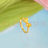 周六福（ZLF）  黃金戒指女款足金5G金蜂巢亮片指環(huán)光芒 計價(jià)T 18號-4.36g 曬單實(shí)拍圖