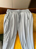 名創(chuàng)優(yōu)品（MINISO）冰絲防曬褲子女2025新款夏季涼感速干運動小個子大碼束腳休閑褲女 灰藍色(空白) M 160 (體重100-115斤) 曬單實拍圖