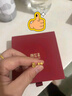 潮宏基趣玩小兔蝴蝶結足金黃金耳釘女耳飾送女友生日禮物計價(jià)  約1.25g 曬單實(shí)拍圖