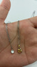 施華洛世奇  Birthstone 項鏈生辰石女七夕情人節禮物 十一月 黃色 5651792 曬單實(shí)拍圖