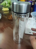 【廠(chǎng)家特價(jià)】雙層加厚隔熱玻璃杯辦公便攜水晶大容量茶杯定制水杯 HHH級水晶杯550AA【雙層】 曬單實(shí)拍圖
