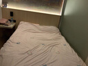卡緹倫ins水洗棉床上四件套夏季毛巾繡床品床單被套學(xué)生宿舍三件套床笠 柔軟可裸睡- 粉格貓咪（次日達） 1.5m 床單款 四件套-被套150*200cm 曬單實(shí)拍圖