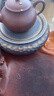 從瓦茶道零配干泡盤(pán)功夫茶臺排水式圓形陶瓷大號水培擺件茶具配件 粗陶鎏金壺承 曬單實(shí)拍圖