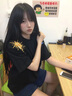 魯雅爾 美式hiphop太陽月亮印花短袖t恤男夏季潮牌痞帥半袖高街港風上衣 黑色 XL 曬單實拍圖