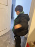 木木屋（mumuwu）品牌童裝兒童羽絨服男童冬裝保暖外套帥氣中小童面包服白鴨絨上衣 綠色 90 適合80-90年齡1-2歲左右 曬單實(shí)拍圖