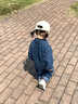 G.DUCKKIDS小黃鴨女童牛仔連體衣春秋裝兒童工裝長(zhǎng)袖連體長(zhǎng)褲女寶寶連身衣 藍(lán)色 90 尺碼1~2歲【 80-90cm】 曬單實(shí)拍圖