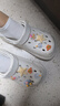 名創(chuàng)優(yōu)品（MINISO）洞洞鞋女款2025新款eva防滑防臭沙灘鞋增高涼拖鞋女夏季外穿 白色+海洋星星(10個)滴塑 36-37 曬單實拍圖