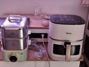 美的（Midea）炎烤空氣炸鍋 不用翻面雙熱源 透明可視家用實(shí)用大容量  全金屬腔體烤箱空氣炸鍋一體5.3L KZC5394 曬單實(shí)拍圖