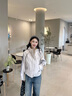 Teenie Weenie小熊女裝外套2025冬季新款休閑戶外簡約寬松連帽上衣 淺卡其色 S 曬單實拍圖