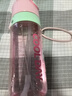 oktp噴霧水杯兒童初中學(xué)生上學(xué)專用運動水壺夏季帶刻度吸管噴水杯子 曬單實拍圖
