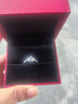 老鳳祥一克拉摯愛(ài)余生銀戒指女單戒表白結婚七夕情人節生日禮物女友老婆 曬單實(shí)拍圖