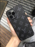 適用iphone16promax手機殼蘋(píng)果高檔奢華皮質(zhì)復古保護套輕奢潮牌 大棕花 iPhone 16 Pro Max 曬單實(shí)拍圖