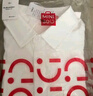 名創(chuàng)優(yōu)品（MINISO）冰絲短袖襯衫男夏季新款舒適涼感透氣日系百搭寬松襯衣 白 2XL 曬單實(shí)拍圖