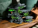 MIFLAME魚缸造景假山石仿真3D生態(tài)龜缸生態(tài)布景觀樹脂環(huán)保無(wú)毒裝飾 21*7*11 曬單實(shí)拍圖