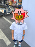 蘿卜唄唄兒童襯衫男童夏季短袖白色上衣西服襯衣鋼琴演出服 白色 130 曬單實(shí)拍圖