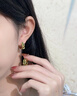 傾愛(ài)925銀耳環(huán)女竹節和田玉耳扣竹葉耳圈中式飾品國風(fēng)高級耳釘送女友 曬單實(shí)拍圖
