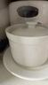 貝瑟斯 陶瓷碗燉盅 湯碗隔水燉盅內膽蒸蛋粥燕窩盅罐餐具帶蓋勺碟420ml 曬單實(shí)拍圖