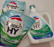 威露士清可新洗衣液松木香18.5斤（3L瓶+2.25L+2L袋x2）除菌除螨除霉味 曬單實(shí)拍圖