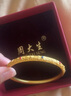 周大生足銀手鐲花絲琺瑯手鐲新中式國風送女友老婆媽媽節(jié)日七夕禮物 56圈口 花絲琺瑯手鐲 曬單實拍圖