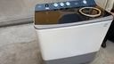 海爾（Haier）洗衣機(jī)半自動(dòng)雙缸雙桶脫水機(jī)甩干機(jī)大容量家用強(qiáng)勁動(dòng)力水電分離洗脫分離防鼠底座操作簡(jiǎn)單結(jié)實(shí)耐用 15公斤大容量+不銹鋼脫水桶+動(dòng)平衡脫水 曬單實(shí)拍圖