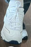 斯凱奇（Skechers）男鞋小白熊休閑鞋子厚底增高百搭運(yùn)動(dòng)軟底老爹鞋女 白色/海軍藍(lán)色/WNV 38 曬單實(shí)拍圖