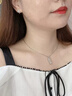 竹節項鏈女款純銀2023新款爆款夏季輕奢小眾生日情人節禮物送女友 999項鏈+竹節吊墜 【鑒定證書(shū)+高檔禮盒】 曬單實(shí)拍圖
