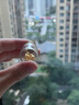 行金銀中黃金吊墜 足金999核桃珠配件 隔珠吊墜編手繩項(xiàng)鏈DIY掛墜 送禮 核桃珠吊墜（多顆）克重多退少補(bǔ) 約0.8克 曬單實(shí)拍圖